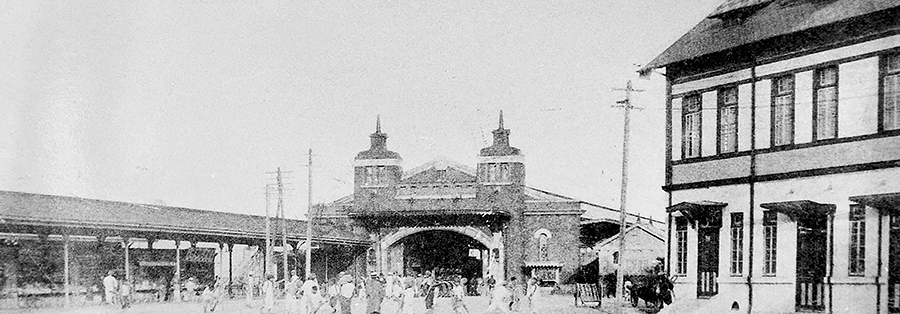 개항당시 부산항 제1잔교(관부연락선 발착장) 모습
