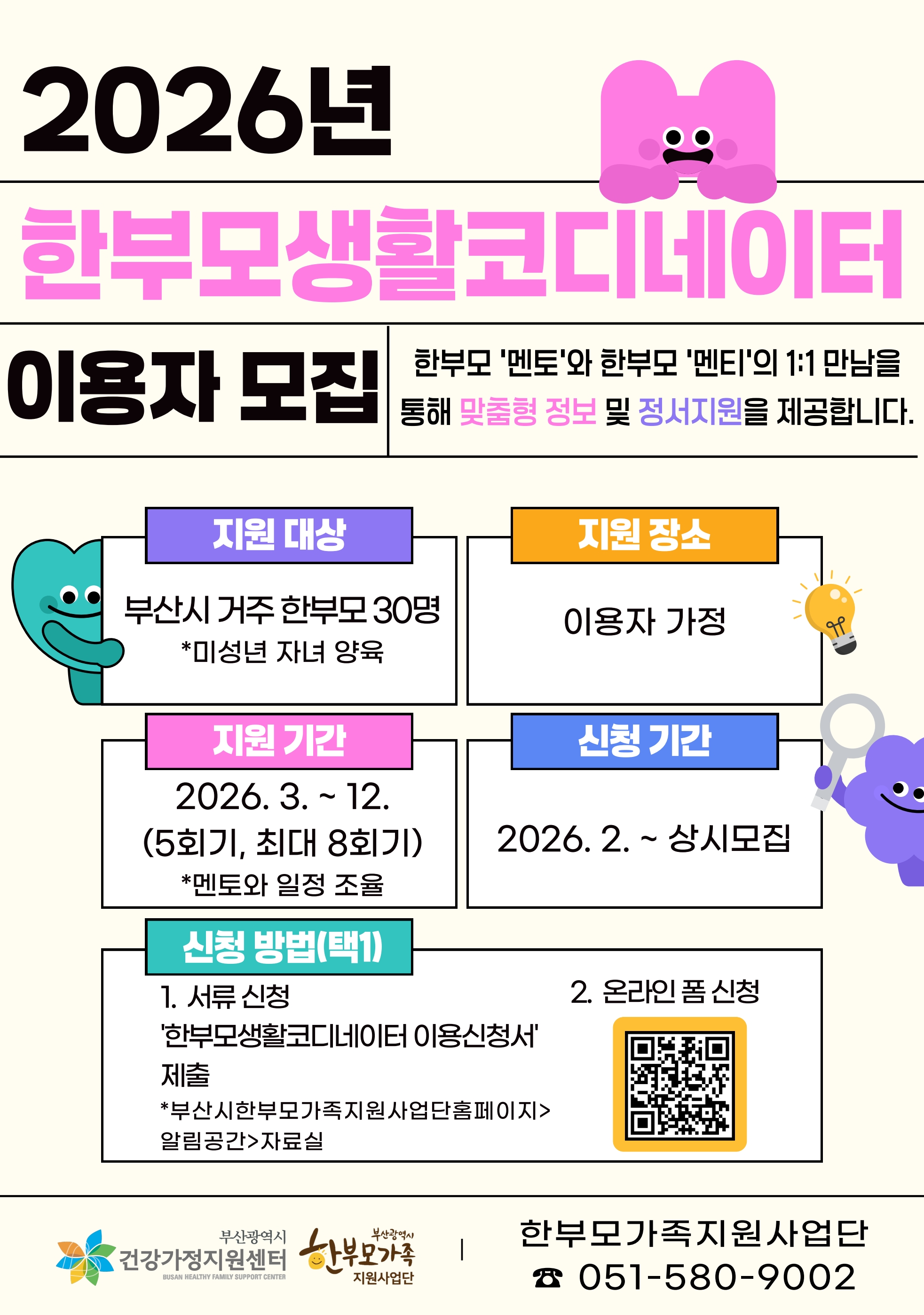 2026년 한부모생활코디네이터 서비스 안내 1