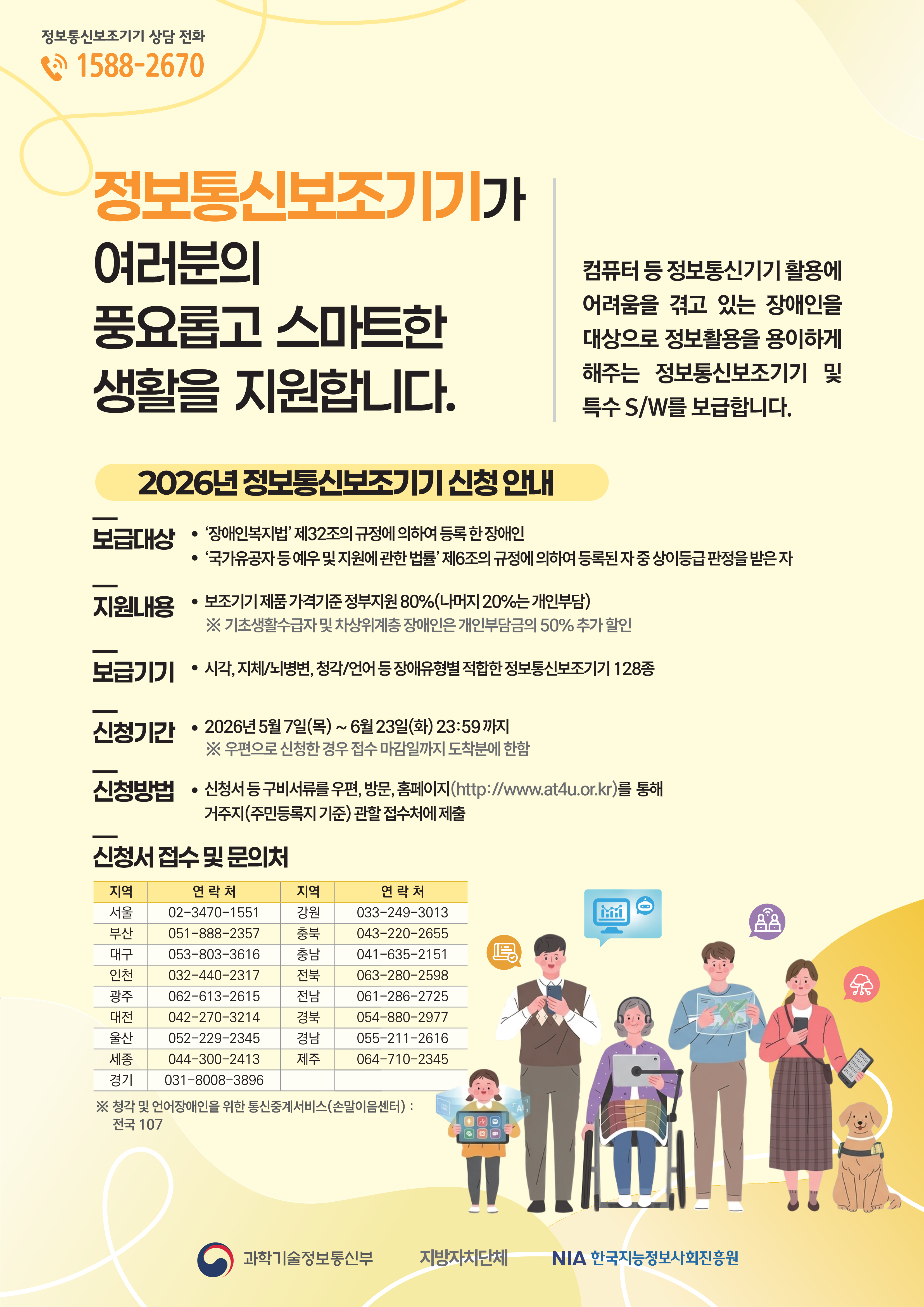 2026년 정보통신보조기기 보급사업 신청 안내 1