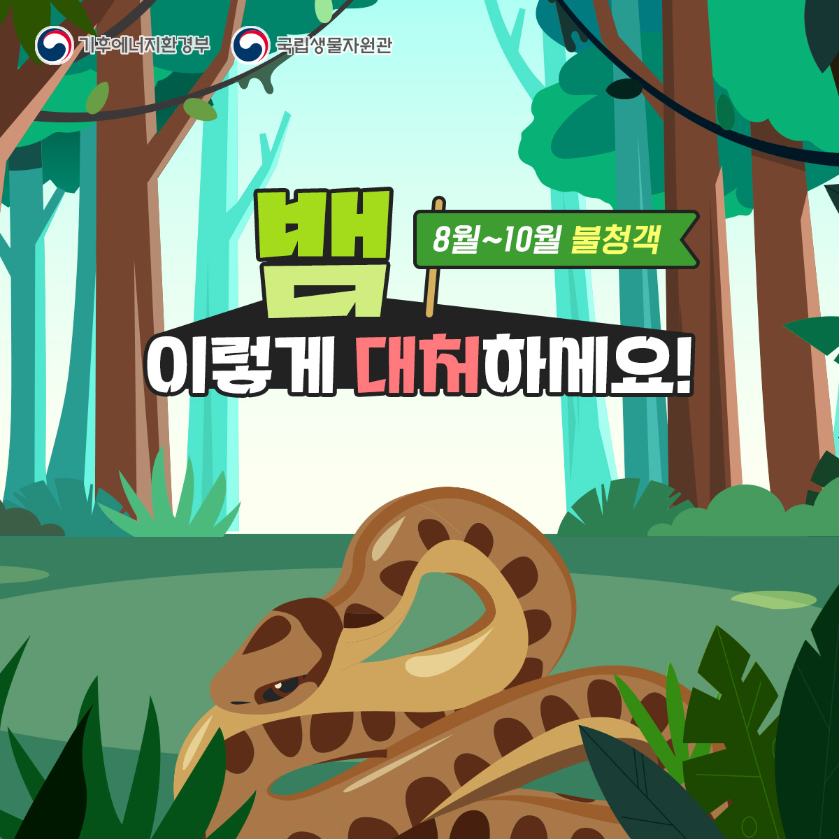 생활 주변 야생동물(뱀) 대처 요령 안내 1