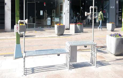 광복로 파이프 사운드 벤치