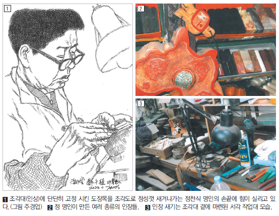 예술인장 50년. 내 인장에 혼을 새겼다