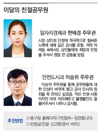 이달의 친절공무원