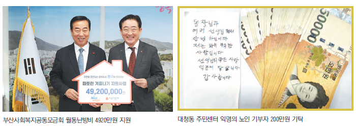성금·성품 감사합니다