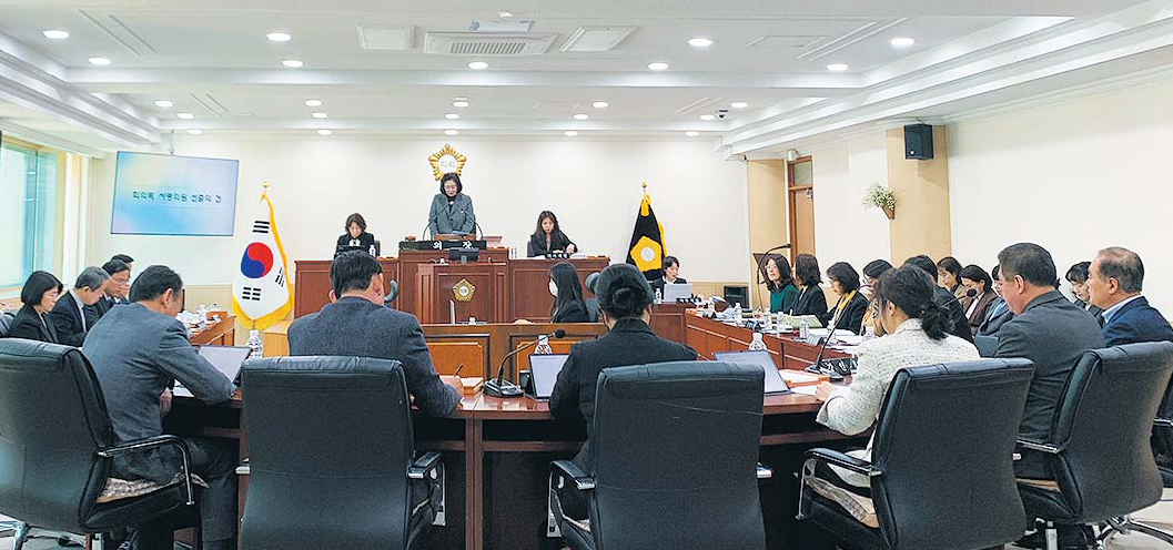 의원발의, 집행부 제출 안건 등 12건 심의 의결