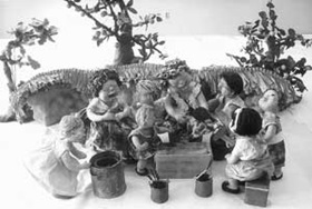 `닥종이인형' 에 담은 그리운 옛 추억