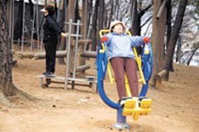 대청공원 내 운동기구 증설