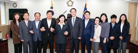 더불어 민주당 추미애 대표 중구의회 방문