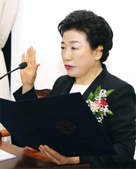 민선 6기 김은숙 중구청장 취임