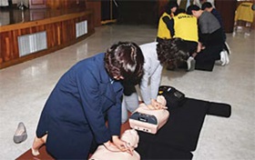 응급상황 대비 직원 응급처지 교육