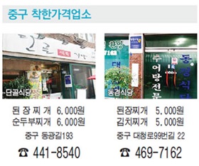 중구 착한가격업소