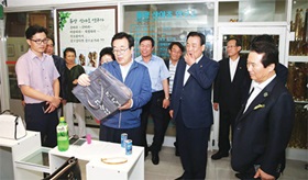 서병수 시장 부산데파트 방문