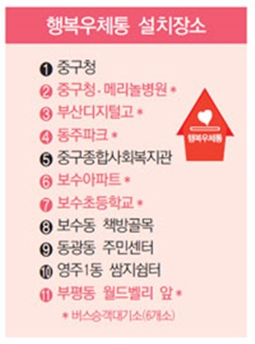 혼자 고민 마시고 행복우체통에 띄워요